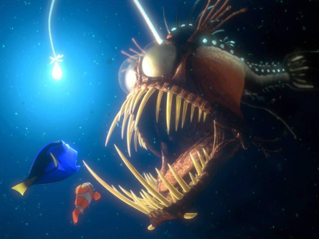 Finding Nemo Scary Fish With Light