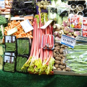 英國市場上的大黃