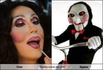 cher and jigsaw lookalike