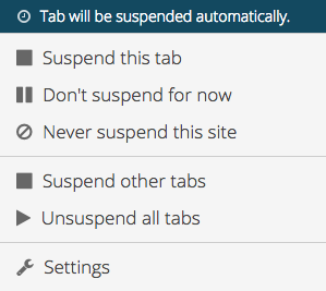 GC-Suspend other tabs